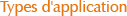 Types d'application